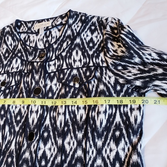 Conrad C Collection Longsleeves Women's Top Button Front Size 12 - Picture 5 of 8